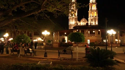 Night in Campeche Stock Footage 7140605