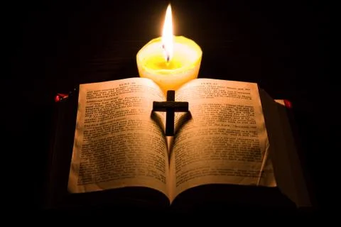Night candle Stock Photos