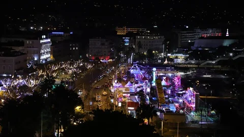 Night in cannes Stock Footage 100531635