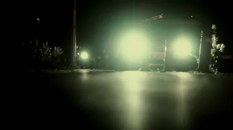 Night car lighting Stock Footage 24131646