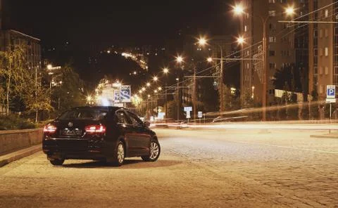 Night Car Stock Photos