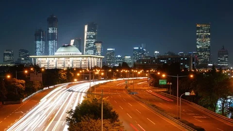 Night Car Time Raps Stock-Footage 111768091