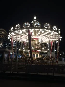 Night Carousel Foto stock