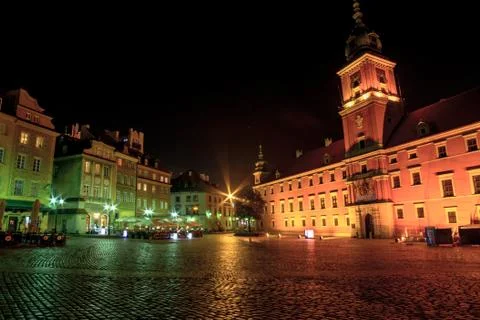 Night at Castle Square Stock Photos