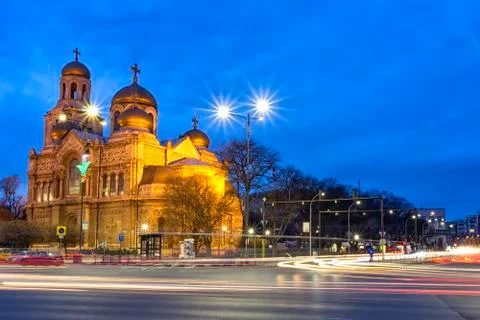 At night the Cathedral Foto stock