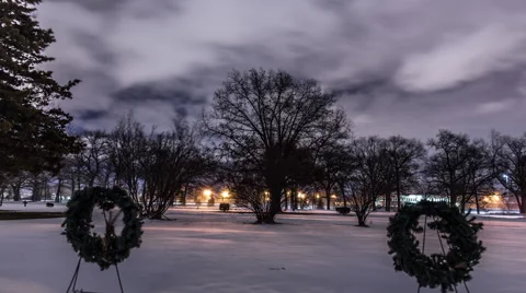 Night Cemetery Time Lapse 库存影片 46476295