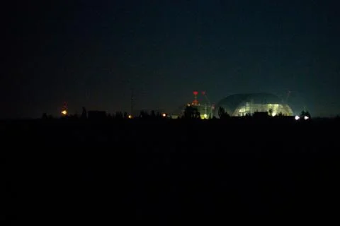 Night in Chernobyl. Stock Photos