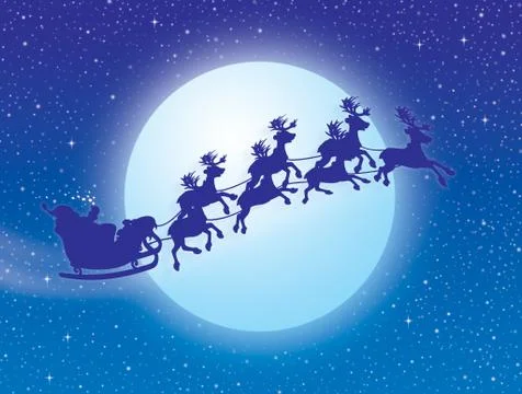 Night before Christmas Illustrazione stock