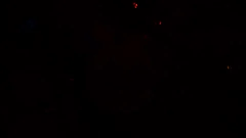 Night Christmas tree lights glittering at night. New Year fir tree with Stock Footage 146095076