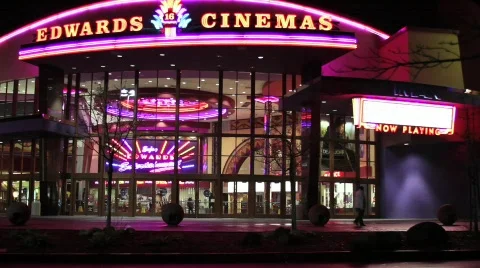 Night at the Cinema Stock Footage