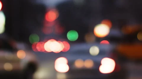 Night City Abstract Stock Footage 49096468