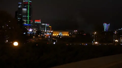 Night city background Stock Footage 68751982