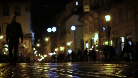 Night city Background Stock Footage 72657547