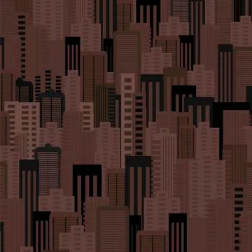 Night City Background. Stock Illustration