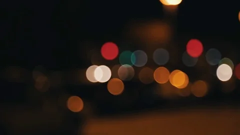 Night city. blur background Stock Footage 71389493
