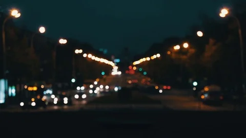 Night city. blur background Stock Footage 75999937