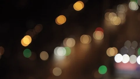 Night city of a blur 库存影片 127412832
