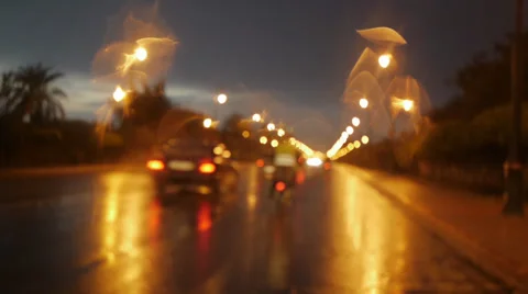 Night city bokeh 스톡 동영상 37227727