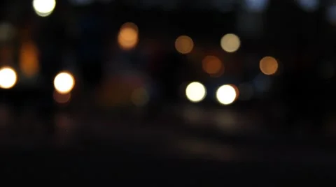 Night City Bokeh Stock Footage 41684354