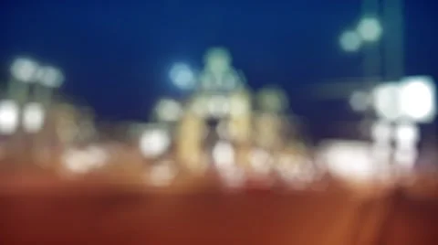 Night City Bokeh Light Stock Footage 48978107