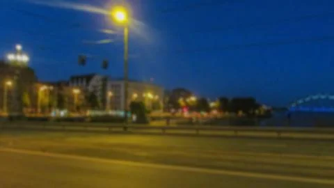 Night city. Creative theme with blur and bokeh.. Stock Photos