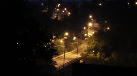 Night city Stock Footage 7756117