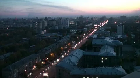 Night City Stock Footage 8991113