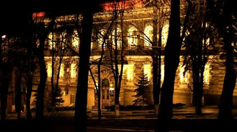 Night city Stock Footage 10686475