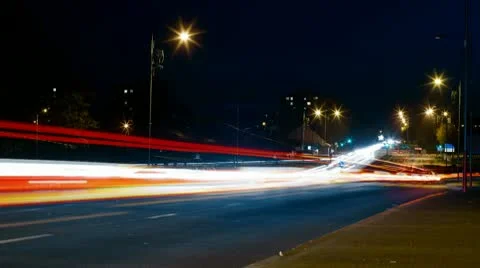 Night city Stock Footage 10718449