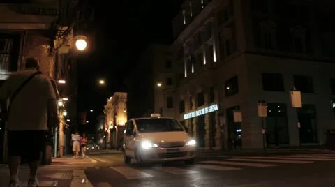 Night in the city Stock Footage 13348261