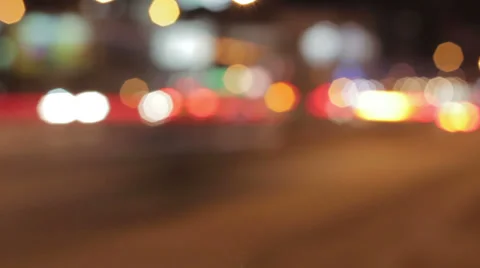 Night city Stock Footage 34219465