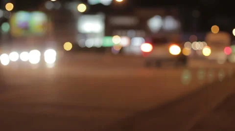 Night city Stock Footage 34219522