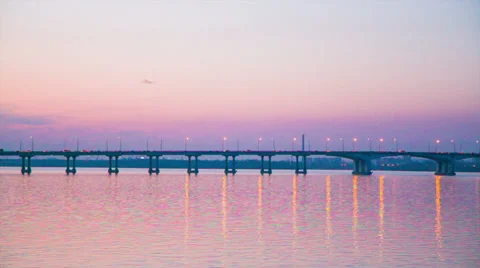 Night city Stock Footage 37086308