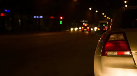 Night city Stock Footage 37153913