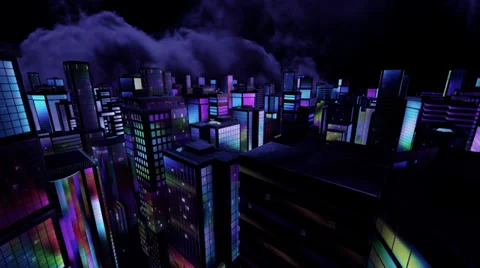 Night city Video stock 38124880