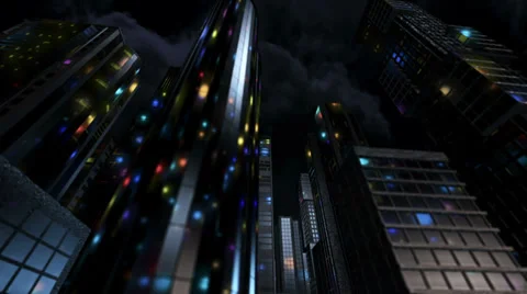 Night city Stock Footage 38125063
