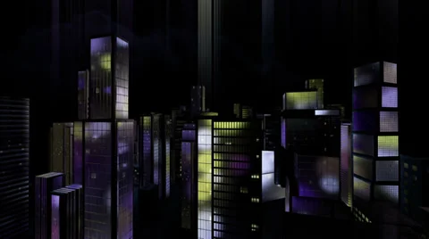 Night city Video stock 38125070