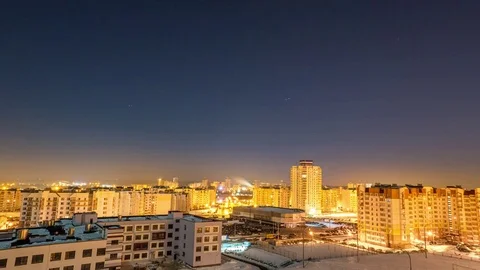 Night city Stock Footage 78541047