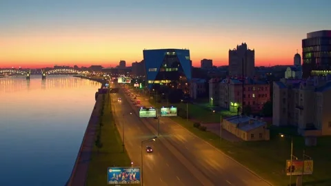 Night City Stock Footage 99242947