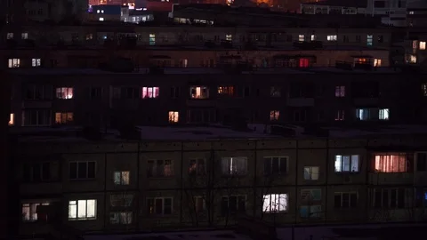 Night city Stock Footage 119967689