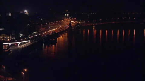 Night city Stock Footage 131432681