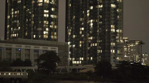 Night city Stockbeeldmateriaal 139946539