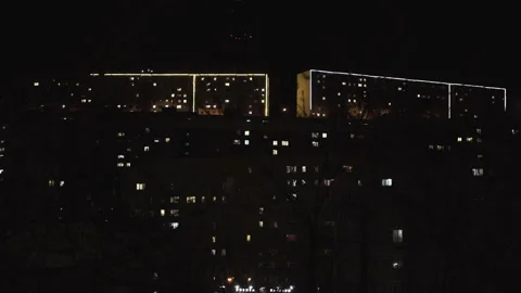 Night city Stock Footage 153964611