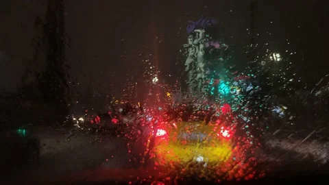 Night city Stock Footage 227727831