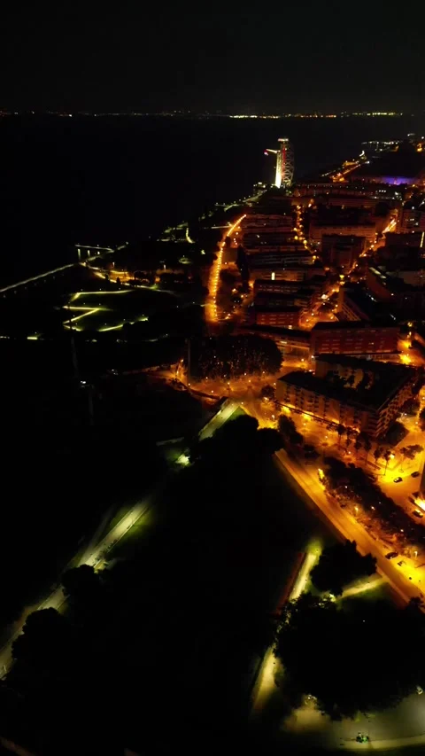 Night city Stock Footage 299126978