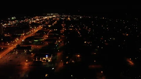 Night city, glow Stock Footage 88644045
