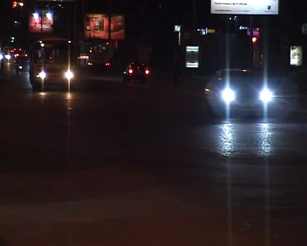 Night city highway Stock Footage