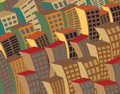 Night city Stock Illustration