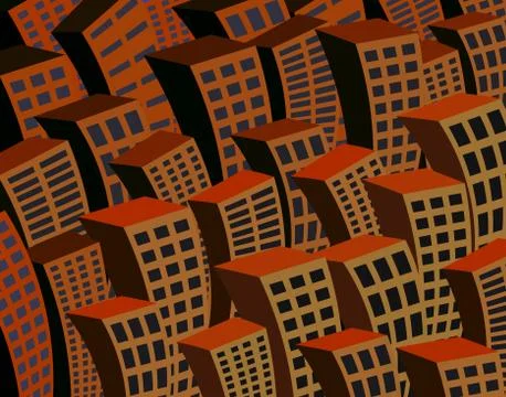 Night city Stock-Illustration