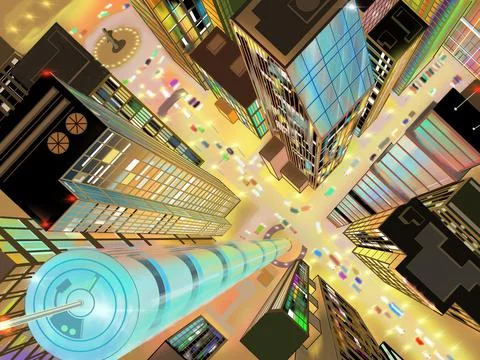 Night City 库存插图